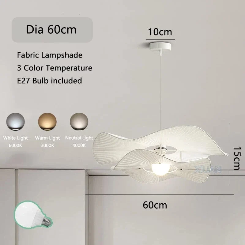 Grande Suspension Blanche Salon