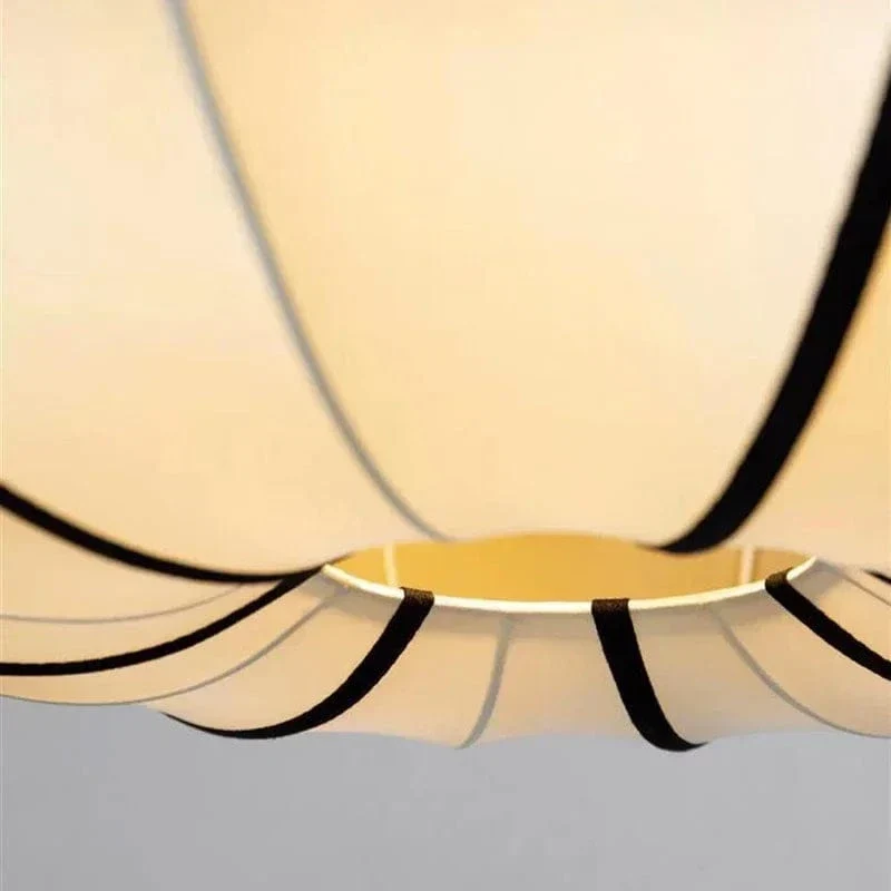 Suspension LED Médiévale Nordique – Lampe Zen en Soie pour Salon, Chambre & Décoration Maison