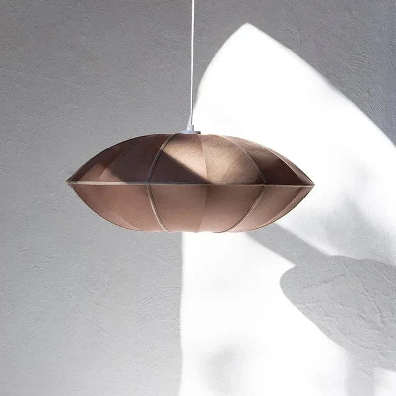 Suspension LED Médiévale Nordique – Lampe Zen en Soie pour Salon, Chambre & Décoration Maison
