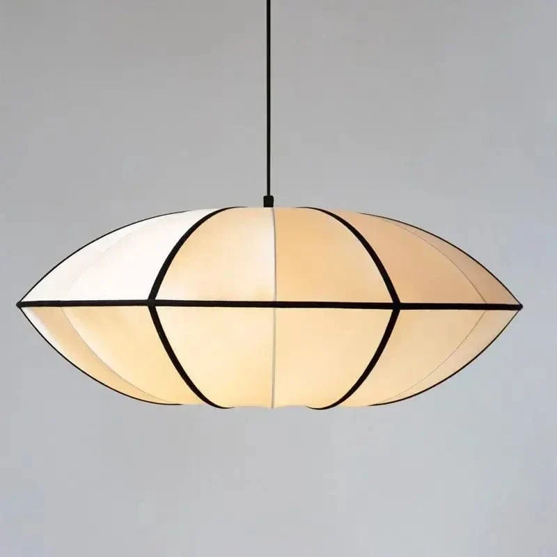 Suspension LED Médiévale Nordique – Lampe Zen en Soie pour Salon, Chambre & Décoration Maison