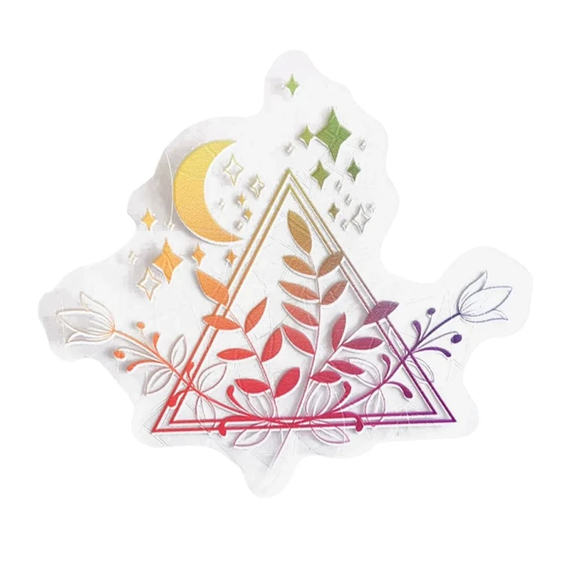 3D Rainbow Window Stickers Sun Catcher Wall Mirror Decals Star Butterfly Reflective Stickers for Children Kids Room Motorcycle