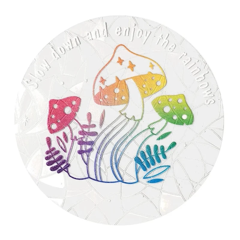 3D Rainbow Window Stickers Sun Catcher Wall Mirror Decals Star Butterfly Reflective Stickers for Children Kids Room Motorcycle