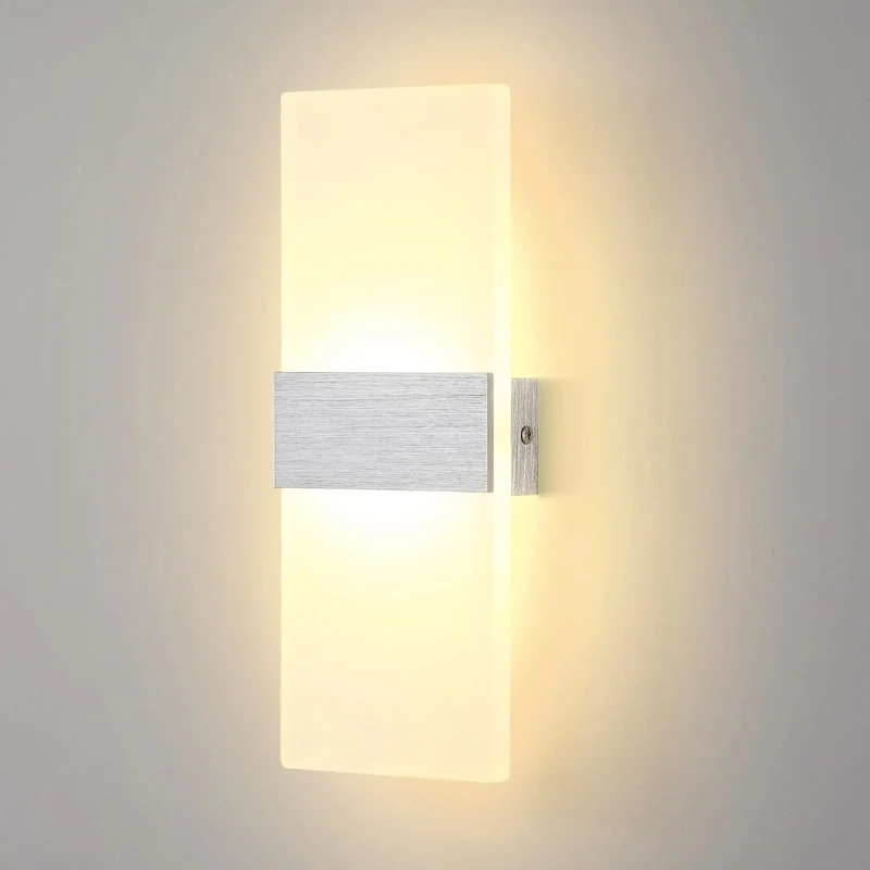 LED Wall Lamp Indoor Modern Wall Light Up and Down Hallway Lamp, Wall Lighting for Bedroom, Corridor, Living Room, Stairs, Etc.