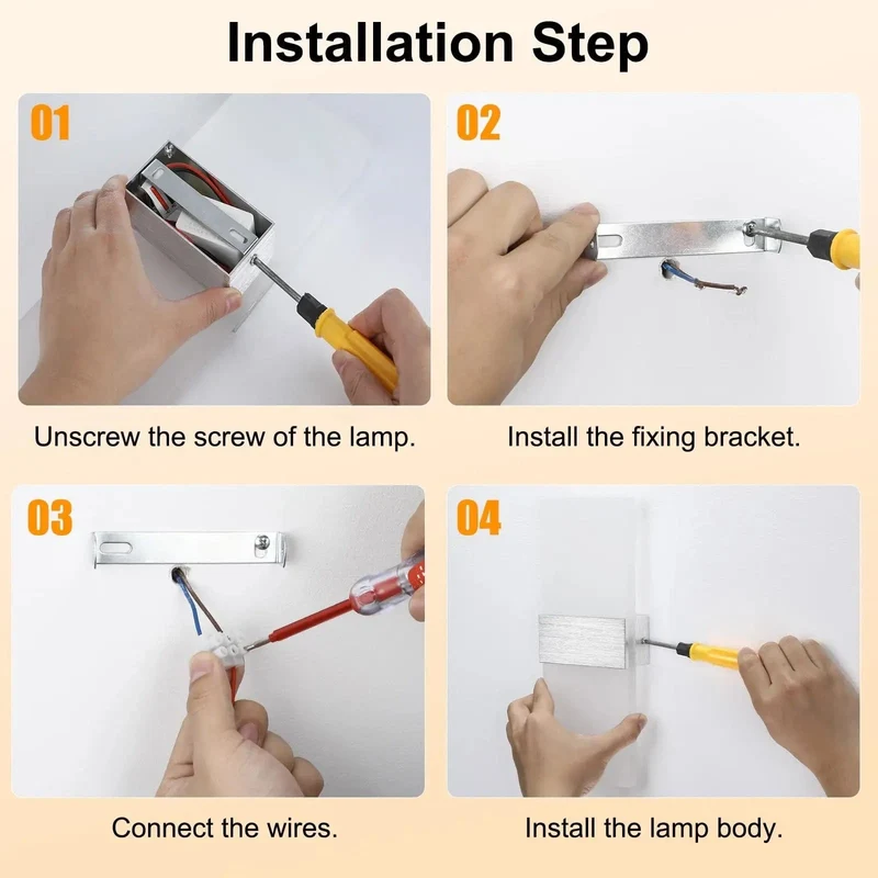 LED Wall Lamp Indoor Modern Wall Light Up and Down Hallway Lamp, Wall Lighting for Bedroom, Corridor, Living Room, Stairs, Etc.