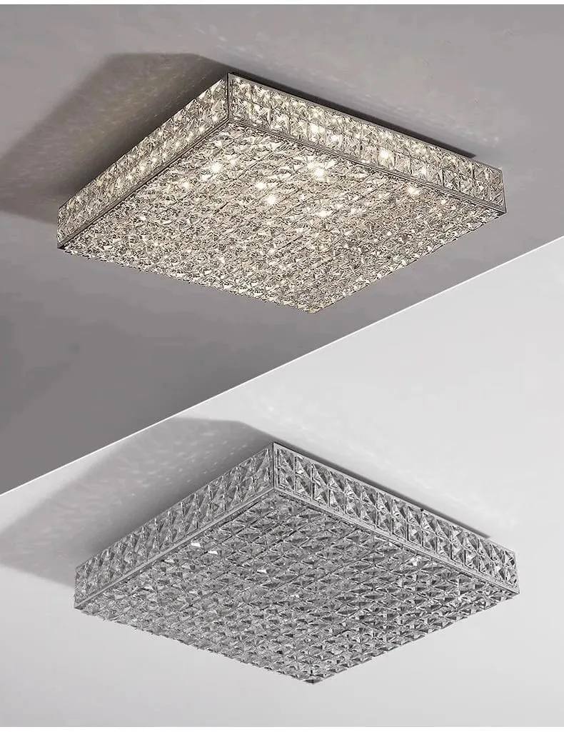 Plafonnier luxe en cristal