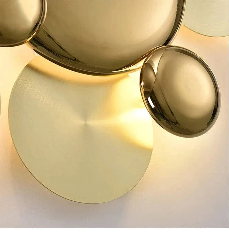 Applique Murale Nordique Dorée – Lampe Murale LED Art Déco pour Chambre, Salon, Couloir et Restaurant