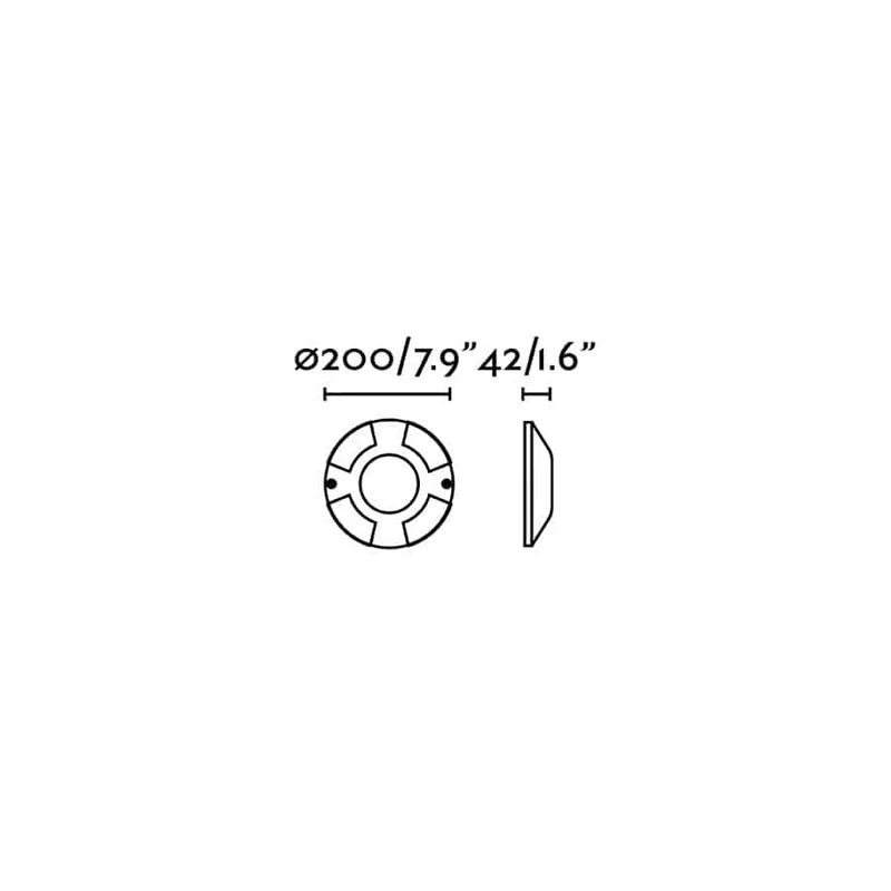 Spot sol extérieur de surface Ø 200 mm LOTH-4L IP67