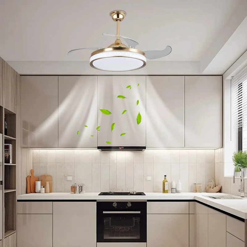 Modern Ceiling Fan Light With Handheld Remote Offering 3000K To 6000K Glow For Straight Up Clean Setup Uses Stable Base And Dual Adjustment Rods For Zero Fuss Install And Smooth Daily Vibes