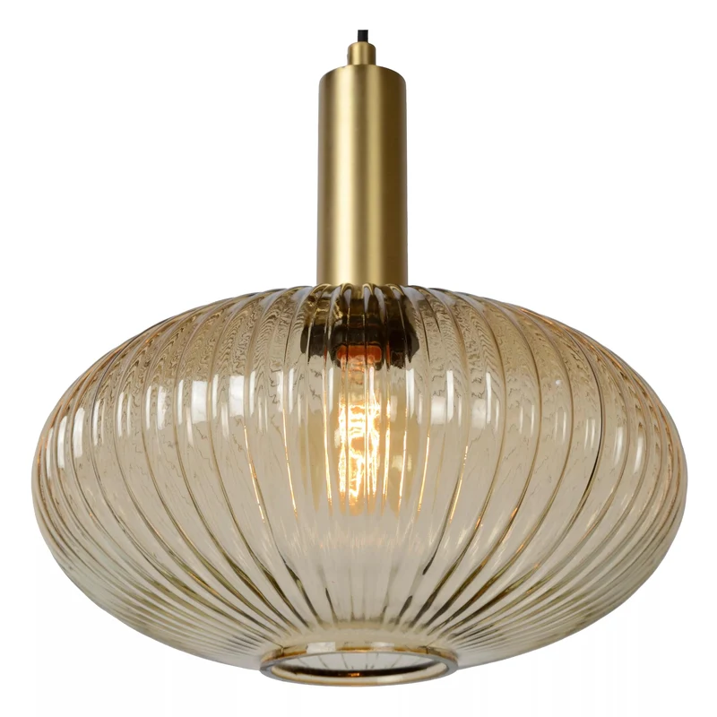 Suspension rétro sphère en verre