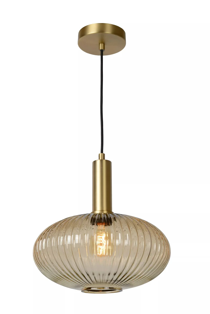 Suspension rétro sphère en verre