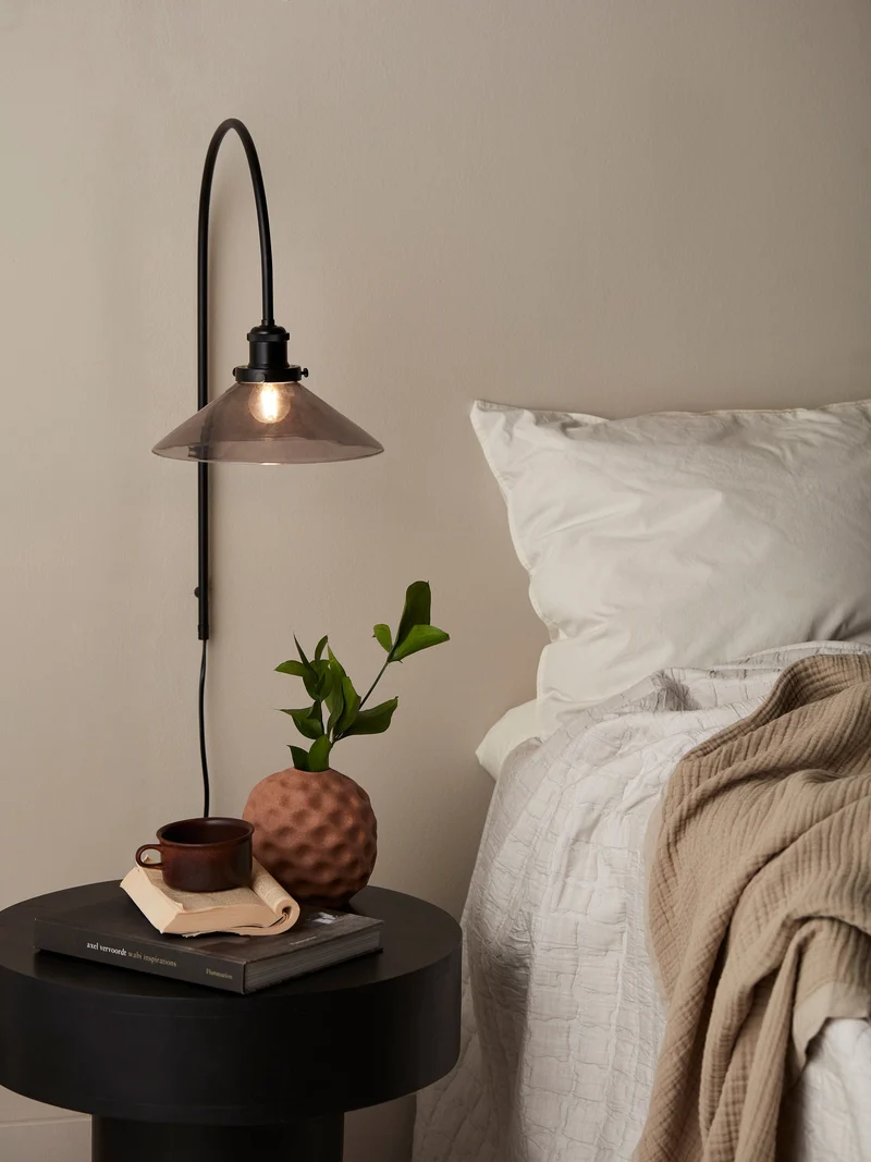 Applique murale moderne noire pour lit Chambre