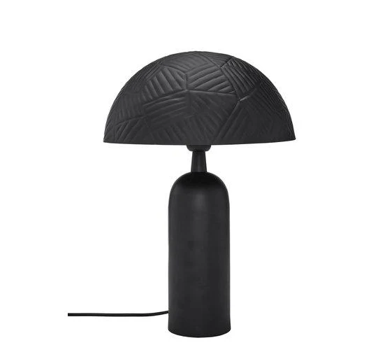 Lampe champignon noir mat de Salon
