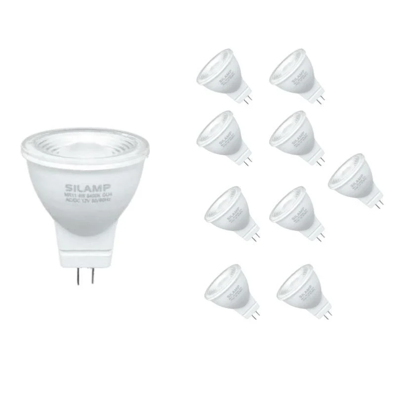 Pack de 10 - Ampoule LED GU4 / MR11 4W 12V