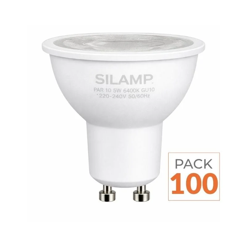 Ampoule LED GU10 6W 220V SMD2835 PAR16 10LED 100° - Pack de 100