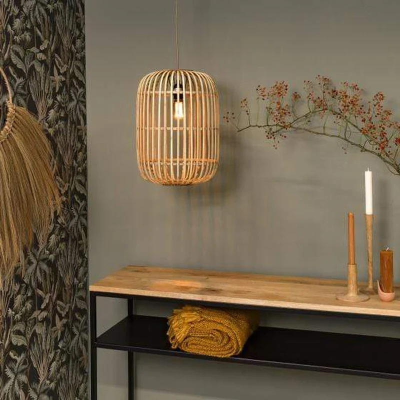 Luminaire Bambou Rotin