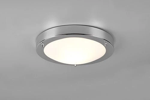 Plafonnier Chrome Et Verre