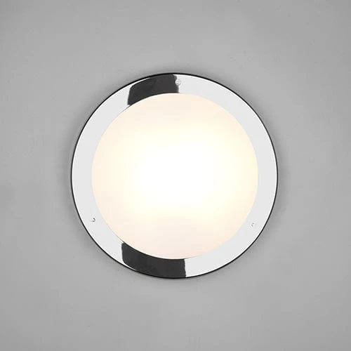 Plafonnier Chrome Et Verre