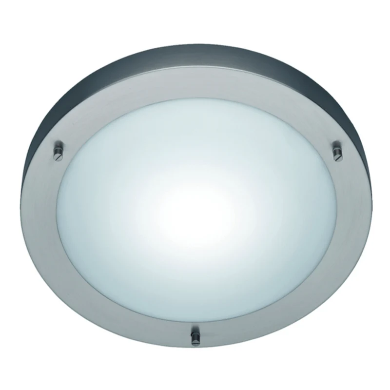 Plafonnier Chrome Et Verre
