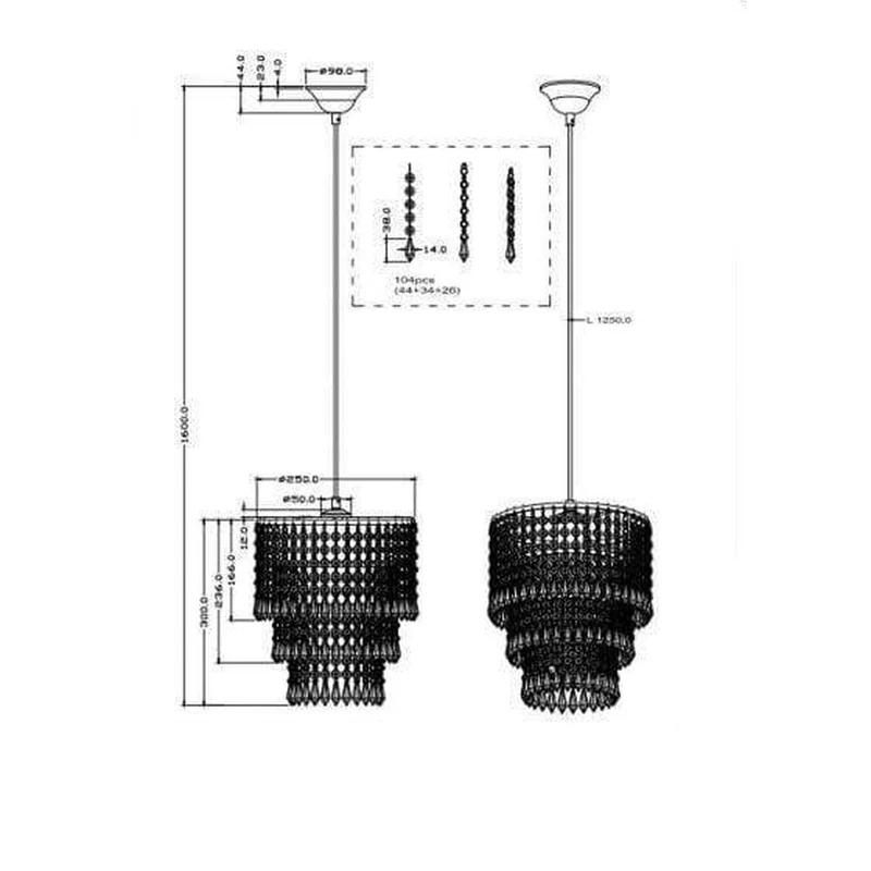 Lustre Transparent Pas Cher