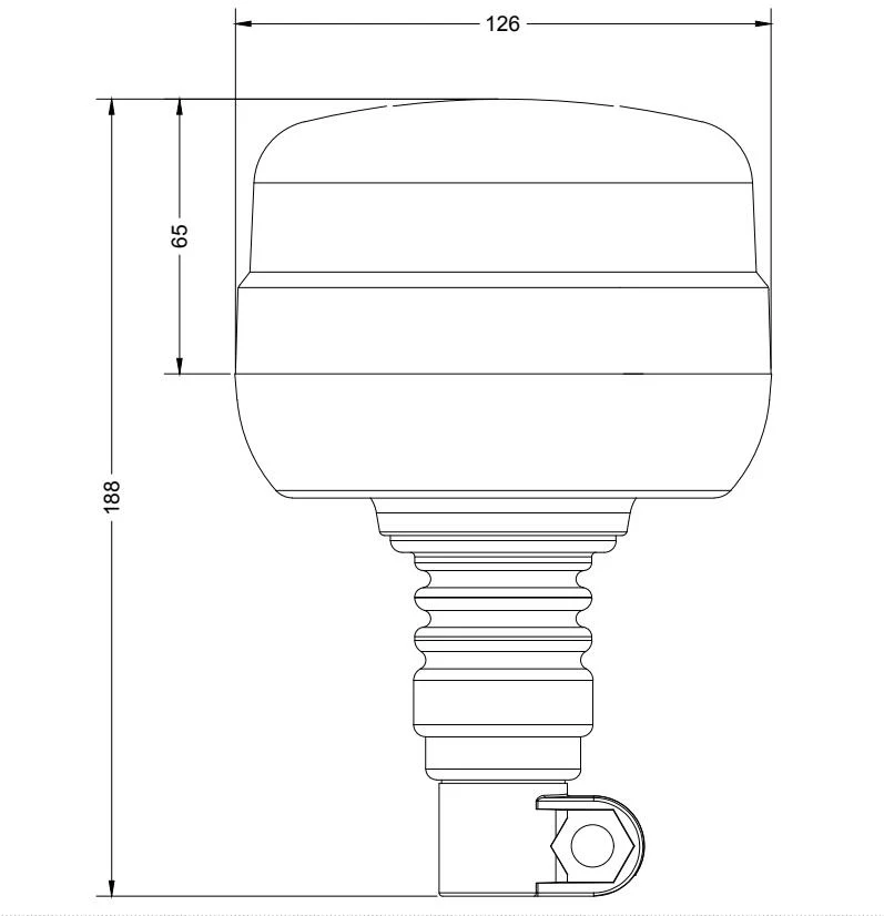 Lot de 10 gyrophares LED Torlok Flexi-DIN