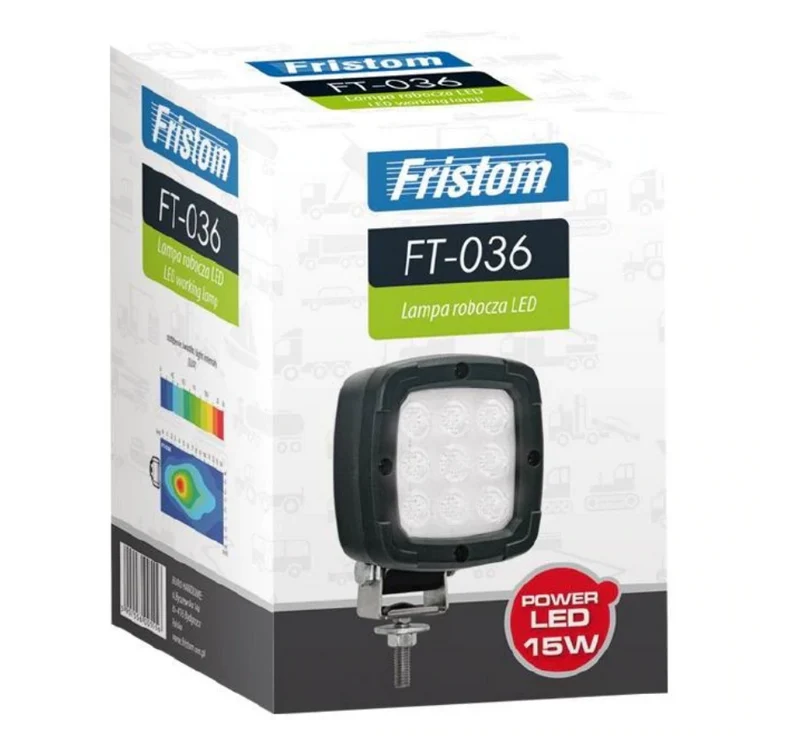 Lampes de travail LED Fristom Premium 1800 lumens avec prise de connecteur Deutsch DT