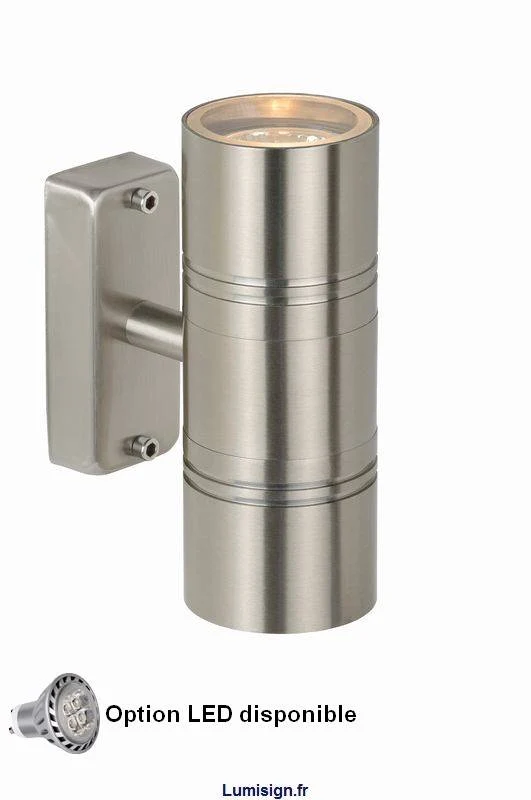 Applique extérieure LED ARNE-2 chrome satin
