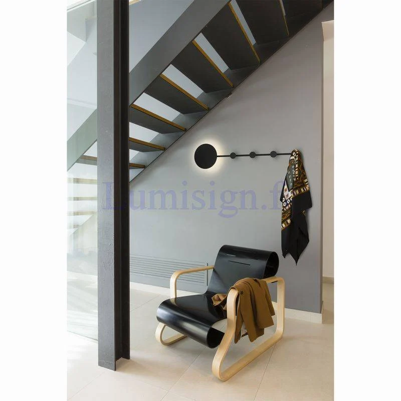 Applique porte manteau HAN noir