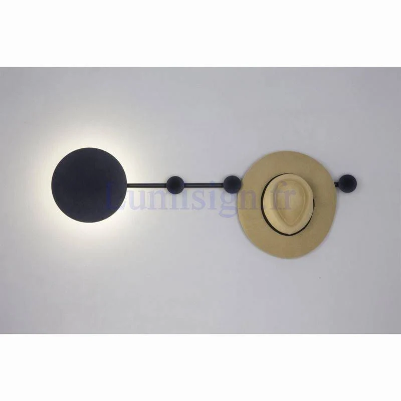 Applique porte manteau HAN noir
