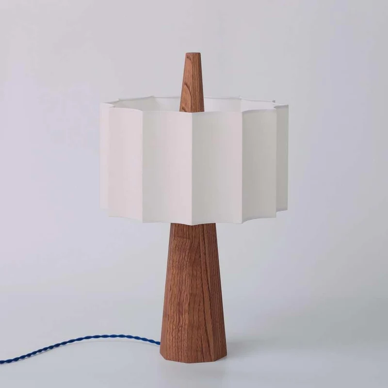 Lampe de table RAIN châtaignier