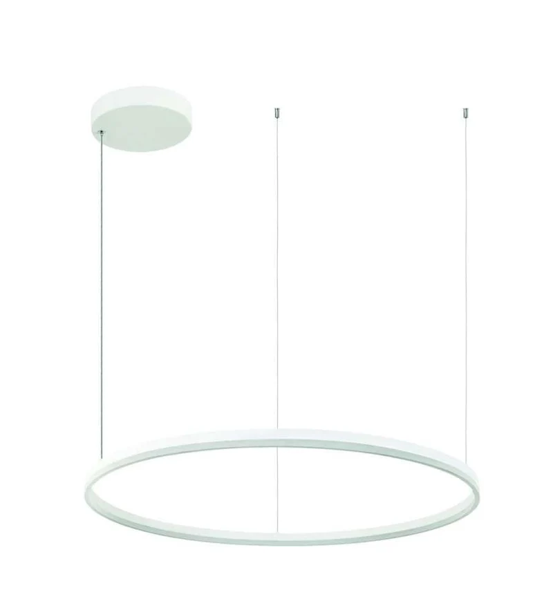 Suspension cercle LED Zambelis 20265 blanche Ø 120 cm