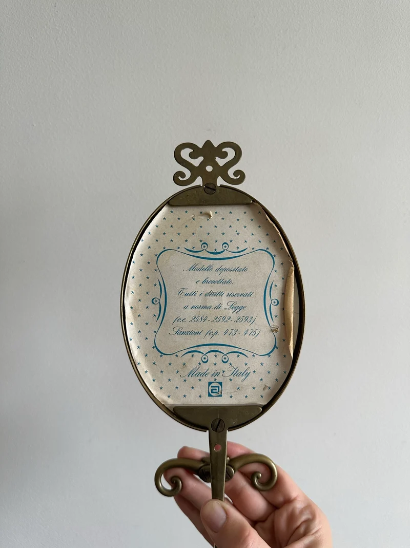 Patères en laiton et porcelaine fabrication italienne.