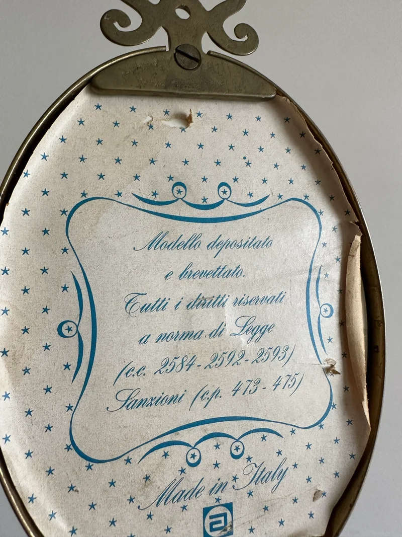 Patères en laiton et porcelaine fabrication italienne.