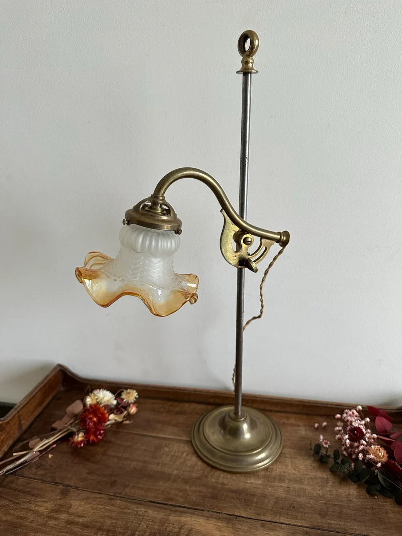 Lampe de bureau col de cygne 1900