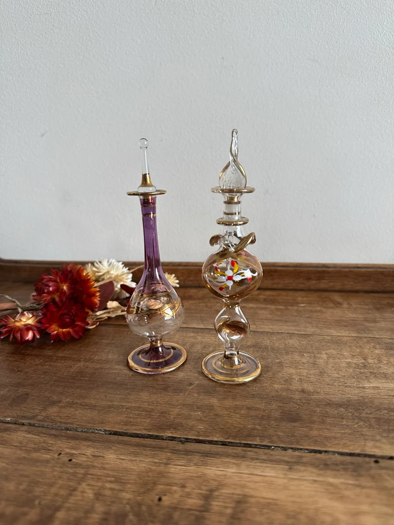 Fioles à parfum égyptiennes vintage
