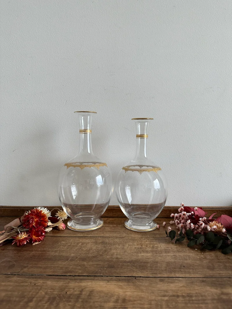 Carafes en cristal Saint Louis 1930