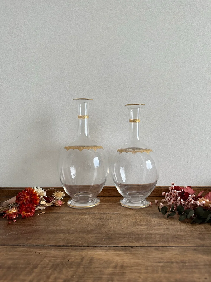 Carafes en cristal Saint Louis 1930