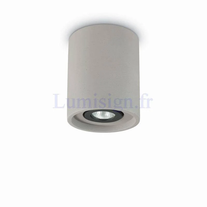 Spot saillie orientable en béton OAK rond