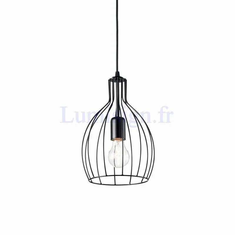 Suspension fils d’acier AMPOLLA-2 émaillée noire