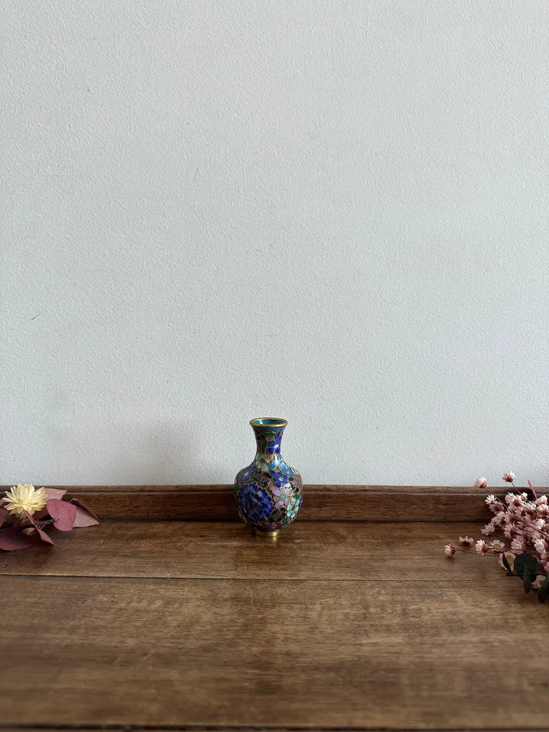 Vase en bronze cloisonné