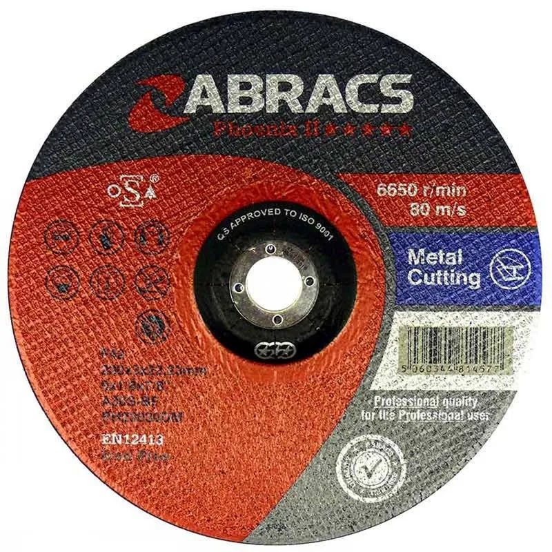 Abracs Ultra Thin Metal Cutting Disc / 230 x 1.9 mm (9 ") / Paquet de 5