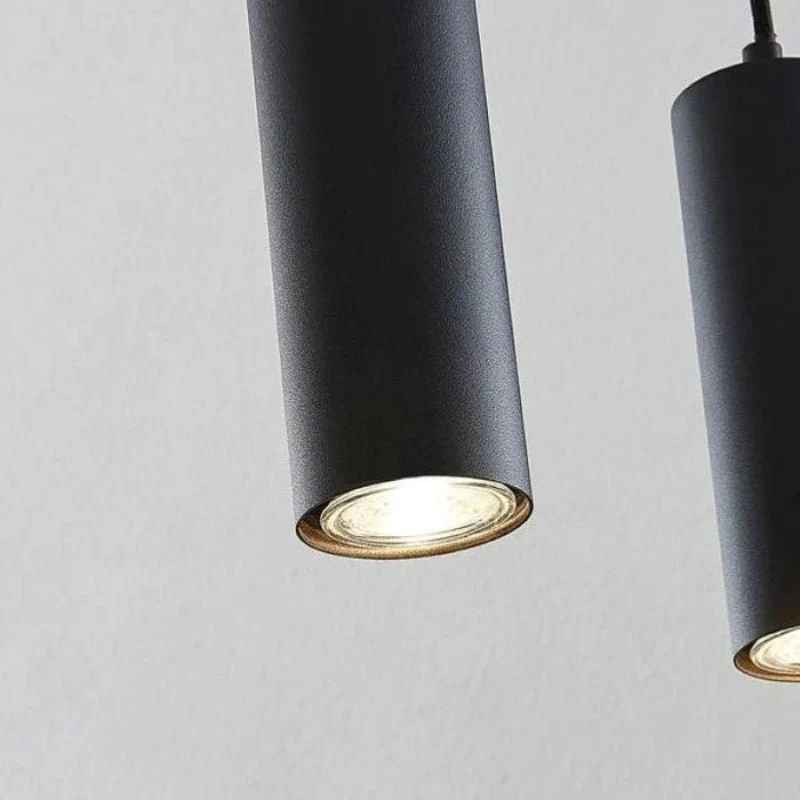 Luminaire Suspendu GU10 IP20 30cm NOIR - Pack de 3