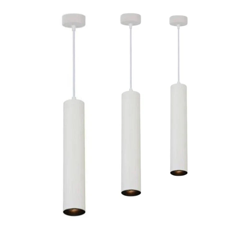Luminaire Suspendu GU10 IP20 30cm Blanc - Pack de 3