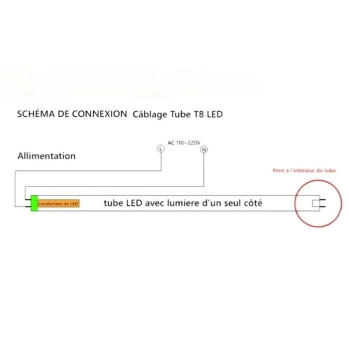 Tube Néon LED T8 90cm 12W 150lm/W Haut Rendement