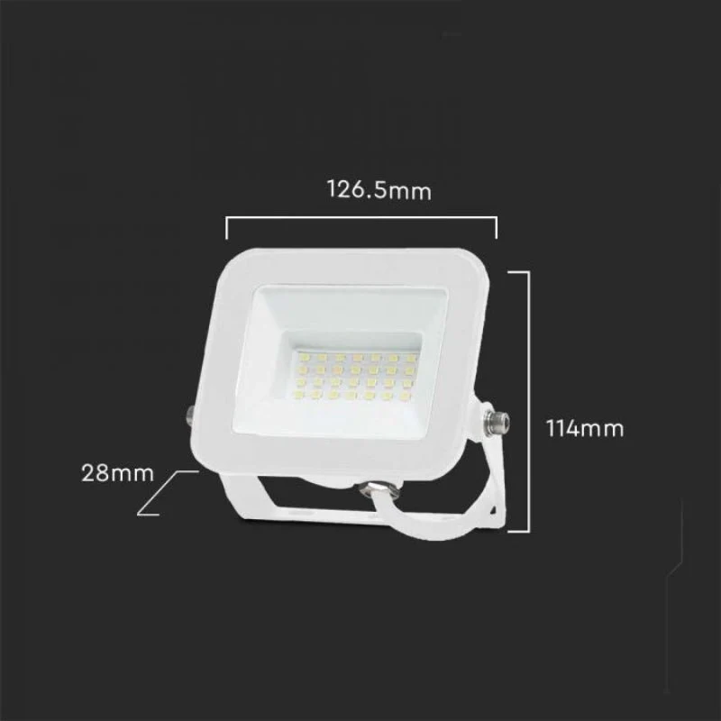 Projecteur LED Extérieur 20W IP65 Garantie 5 ans BLANC