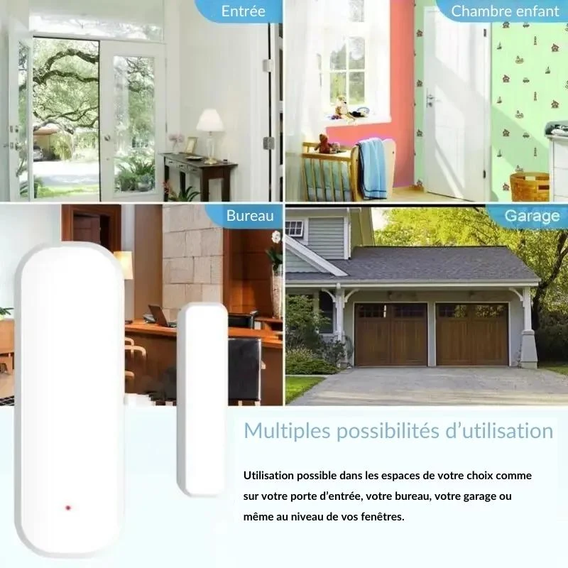 Détecteur d'Ouverture de Porte Intelligent Wifi