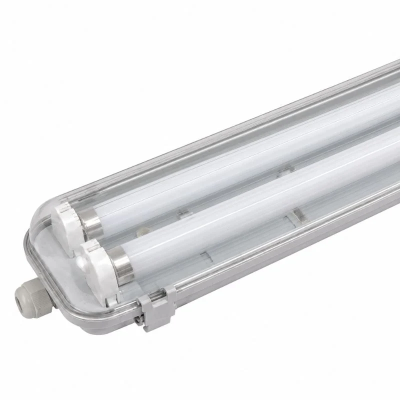 Kit de Réglette LED IP65 + 2 Tube Néon LED 120cm T8 18W