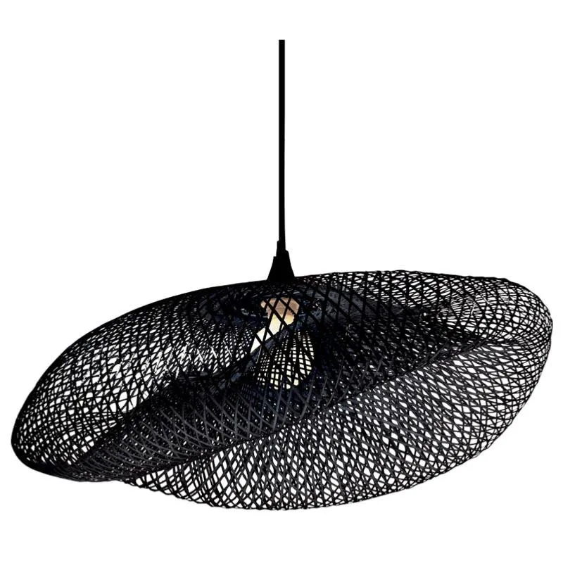 Suspension Zambelis réf 19108 bambou noir