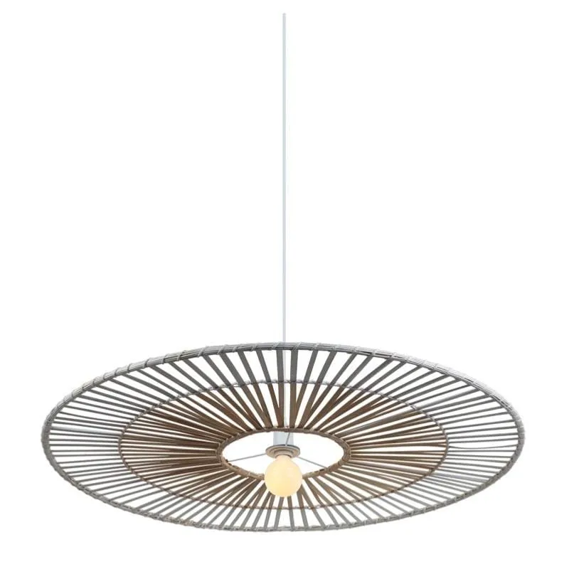 Suspension Zambelis réf 19106 bambou diamètre 80 cm