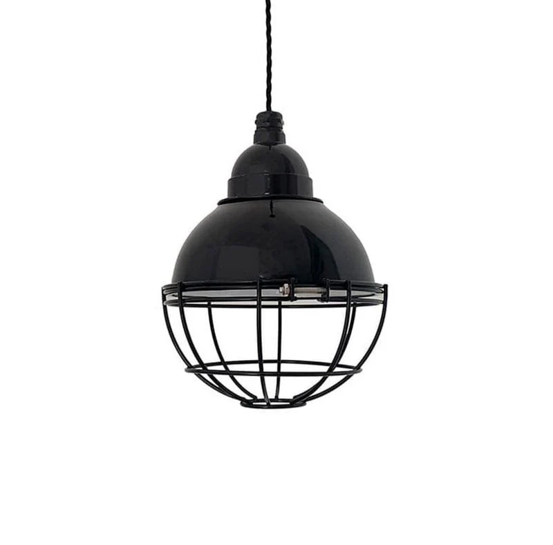 Suspension CLAIRE noire brillant