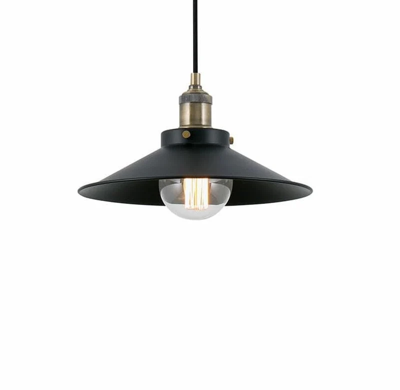 Suspension MARLIN-3L or vieilli et noir